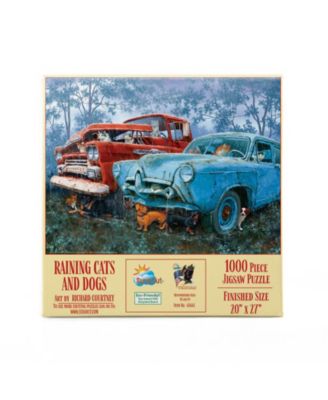 Raining Cats and Dogs 1000 piece Jigsaw Puzzle for Adults
