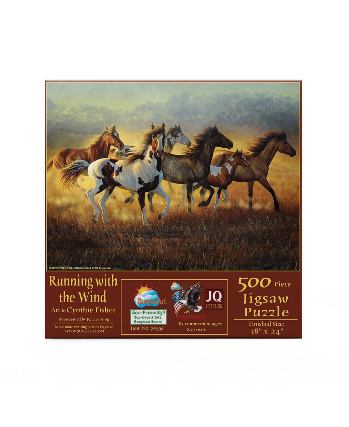 SunsOut Running with the Wind 500 piece Jigsaw Puzzle for Adults