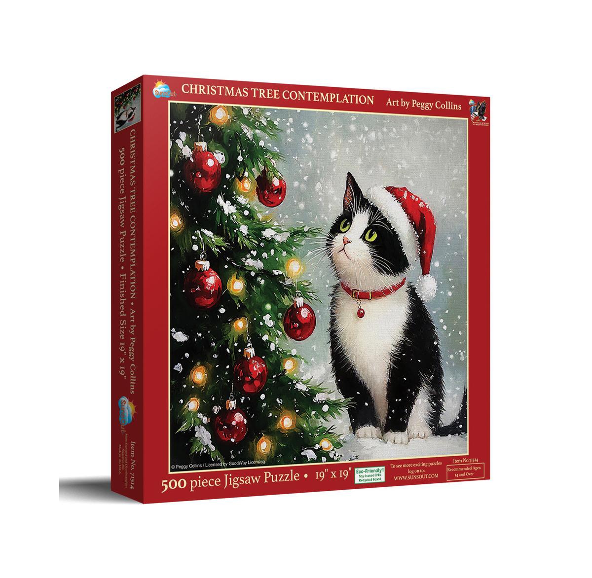 SunsOut Christmas Tree Contemplation 500 piece Jigsaw Puzzle for Adults Christmas