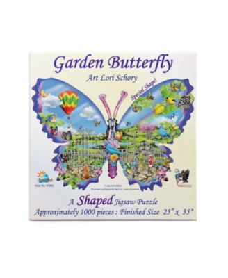 Garden Butterfly 1000 piece Jigsaw Puzzle for Adults Special Shape
