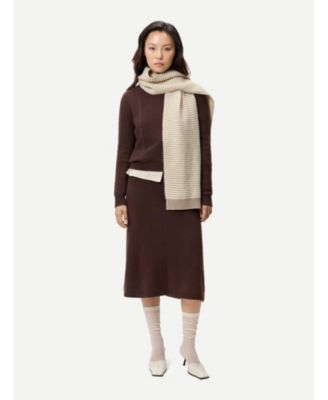 Women's Cropped Crewneck Cashmere Sweater