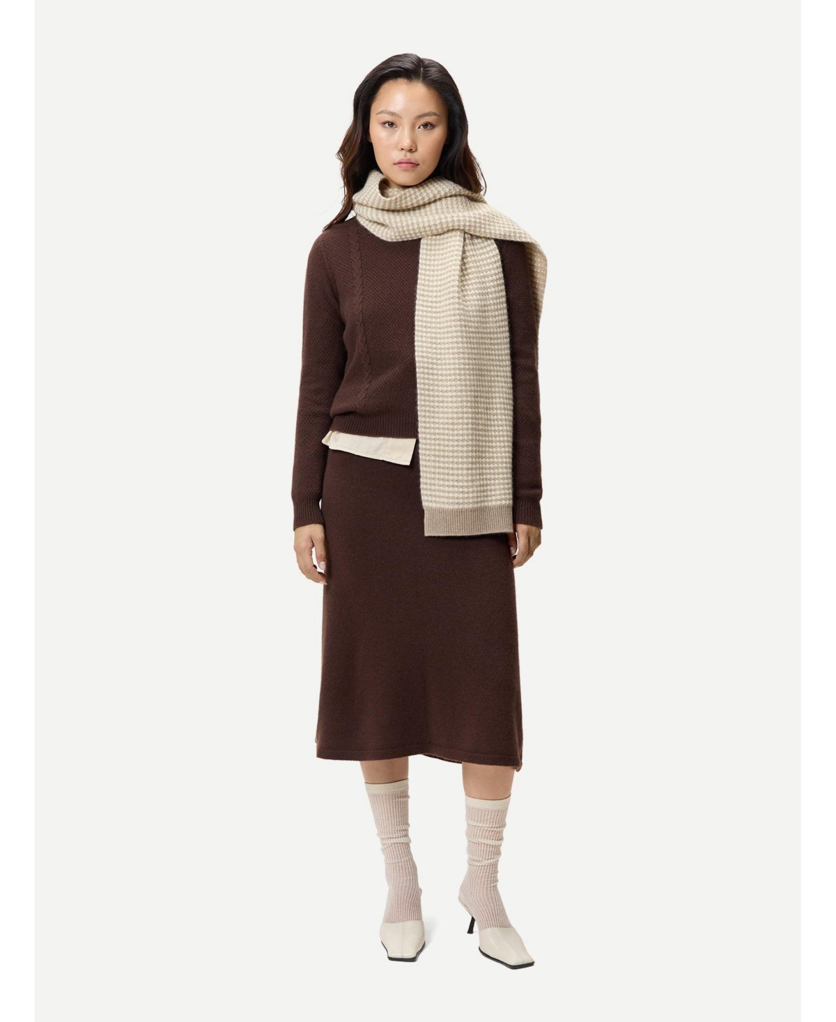 Gobi Cashmere Women's Cropped Crewneck Sweater