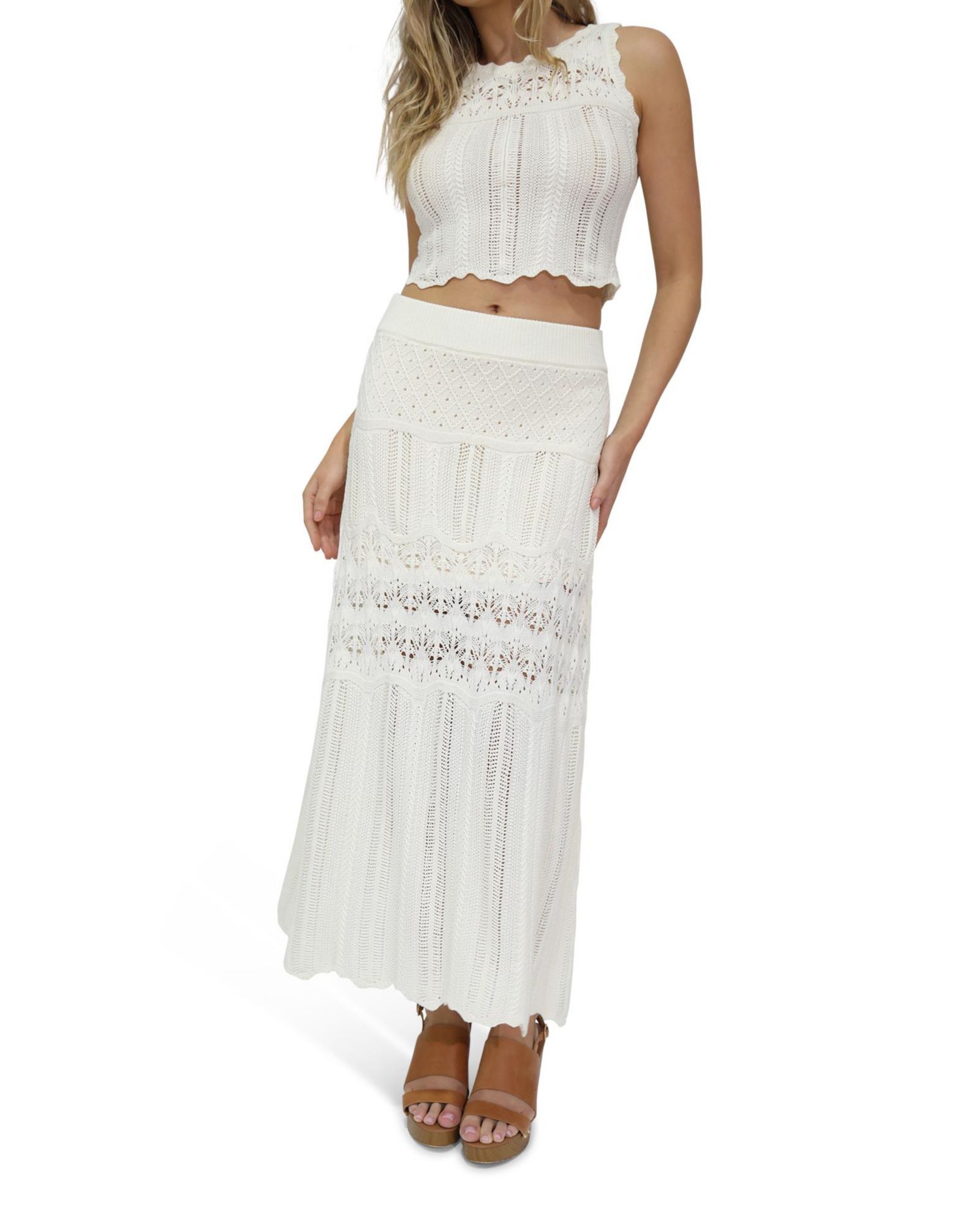 Women's Harvest Haze Crochet Maxi Skirt