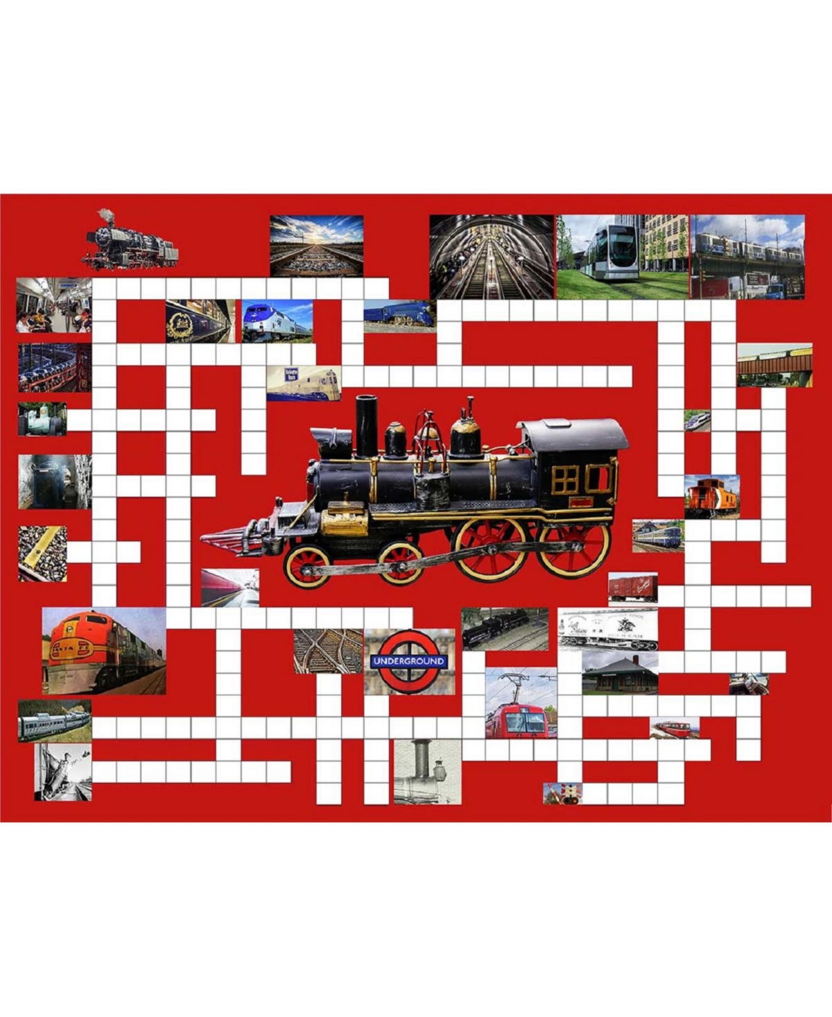 SunsOut Riding the Rails 500 piece Jigsaw Puzzle for Adults Puzzle Combo