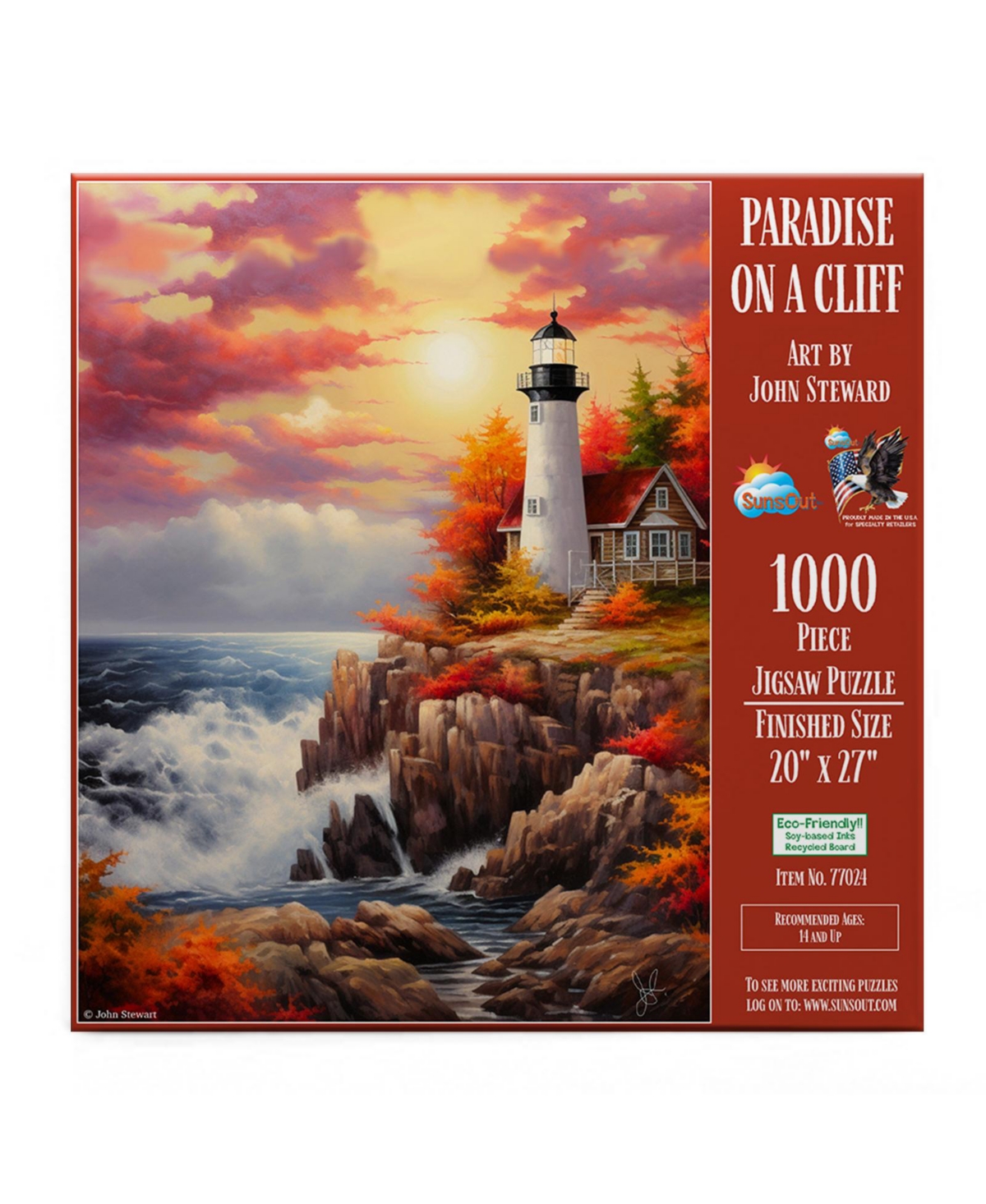SunsOut Paradise on the Cliff 1000 piece Jigsaw Puzzle for Adults