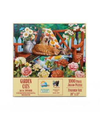 Garden Cats 1000 piece Jigsaw Puzzle for Adults