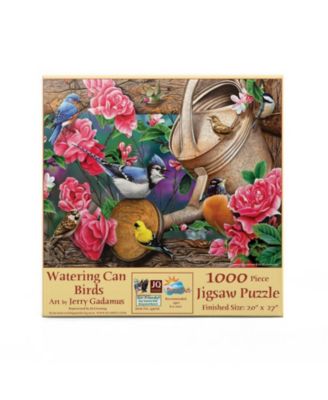Watering Can Birds 1000 piece Jigsaw Puzzle for Adults