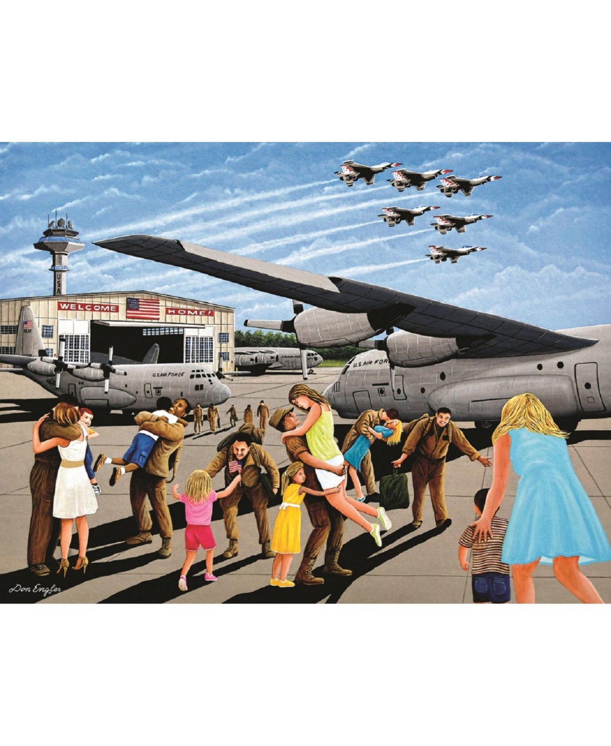 SunsOut Family Welcome 500 piece Jigsaw Puzzle for Adults