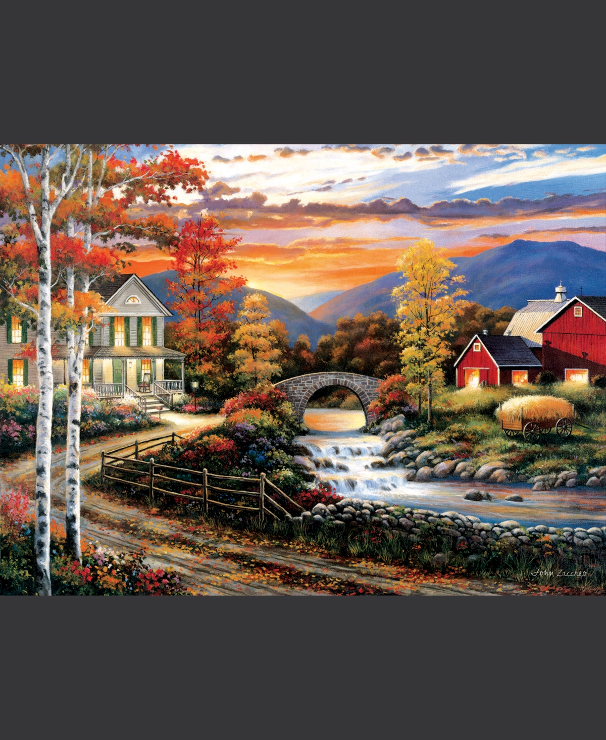 SunsOut Babbling Creek Road 1000 piece Jigsaw Puzzle for Adults