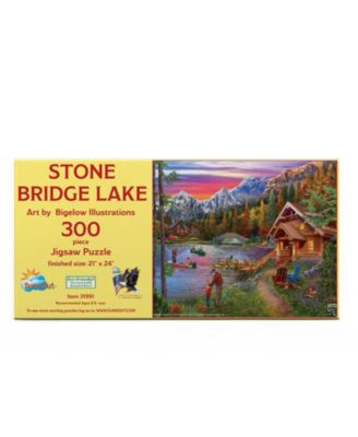 Stone Bridge Lake 300 piece Jigsaw Puzzle for Adults