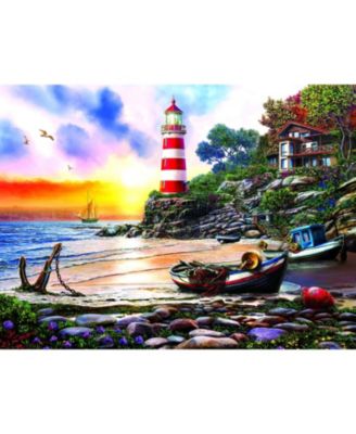 Lighthouse Harbor 1000 piece Jigsaw Puzzle for Adults