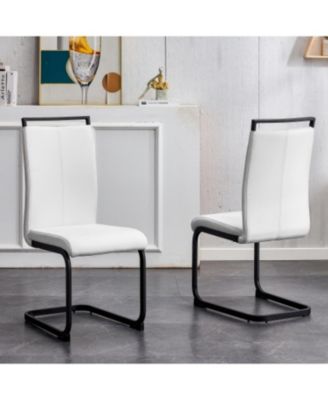 Leather Dining Chair Set of 2