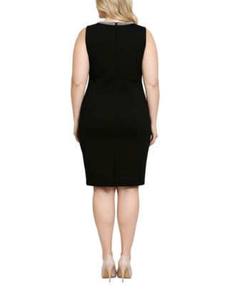 Plus Size 2 Piece Jacket and Dress Set