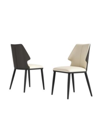 Modern Gray & White Dining Chairs