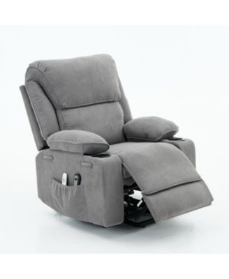 Remote-Controlled Heating and Massage Assistive Recliner for Seniors