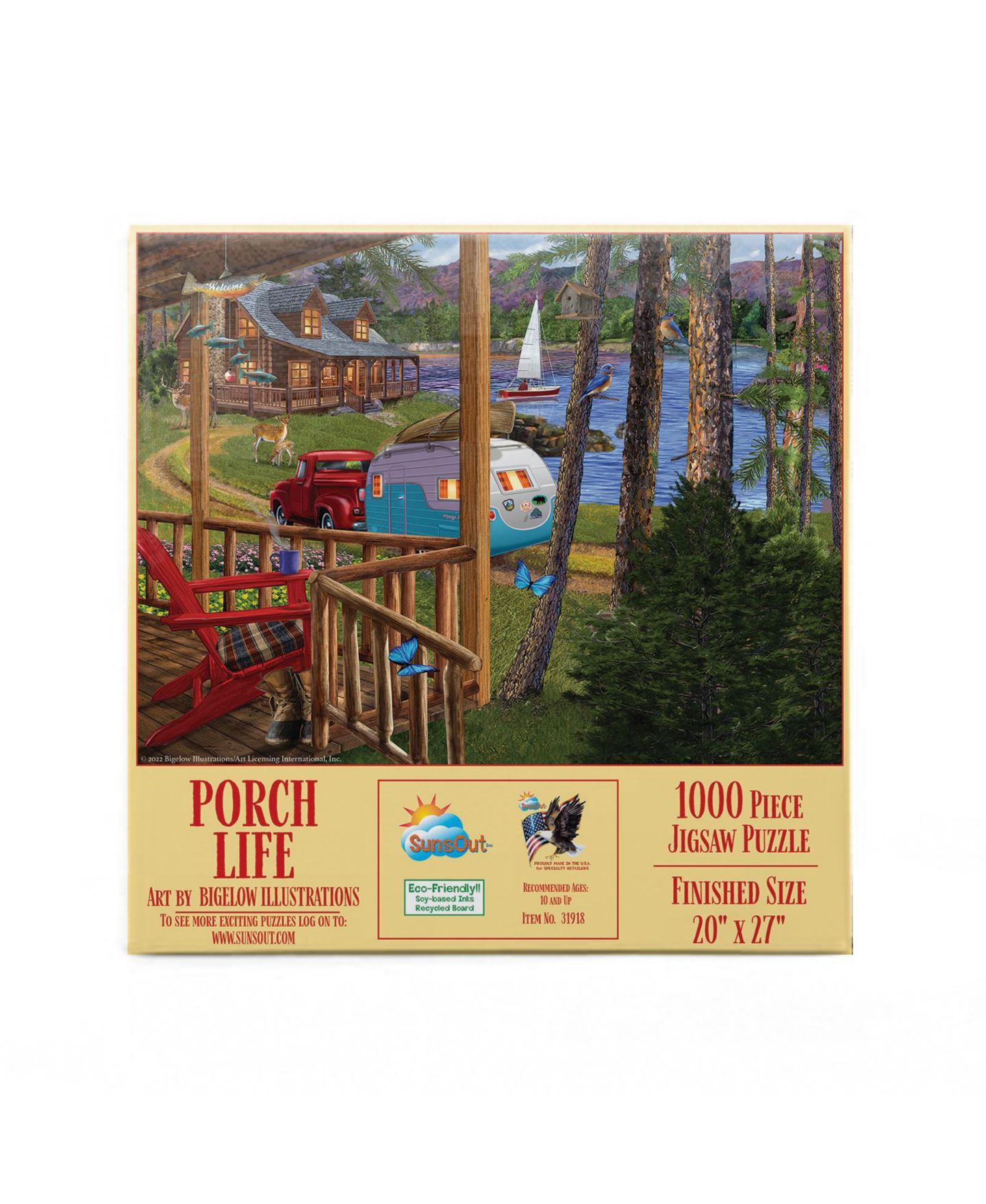 Детский пазл SunsOut Porch Life 1000 Piece Interlocking Jigsaw Puzzle, Ages 15+ — фото 3