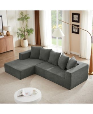 Chenille Modular Sectional Sofa, Cloud Couch for Living Room