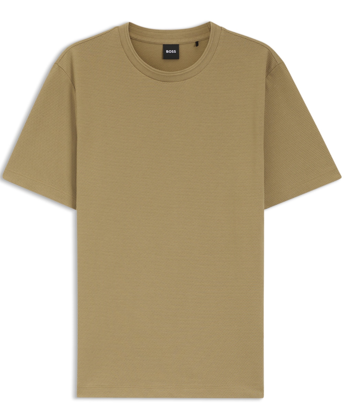 Boss by Hugo Men's Cotton-Blend Bubble-Jacquard T-Shirt