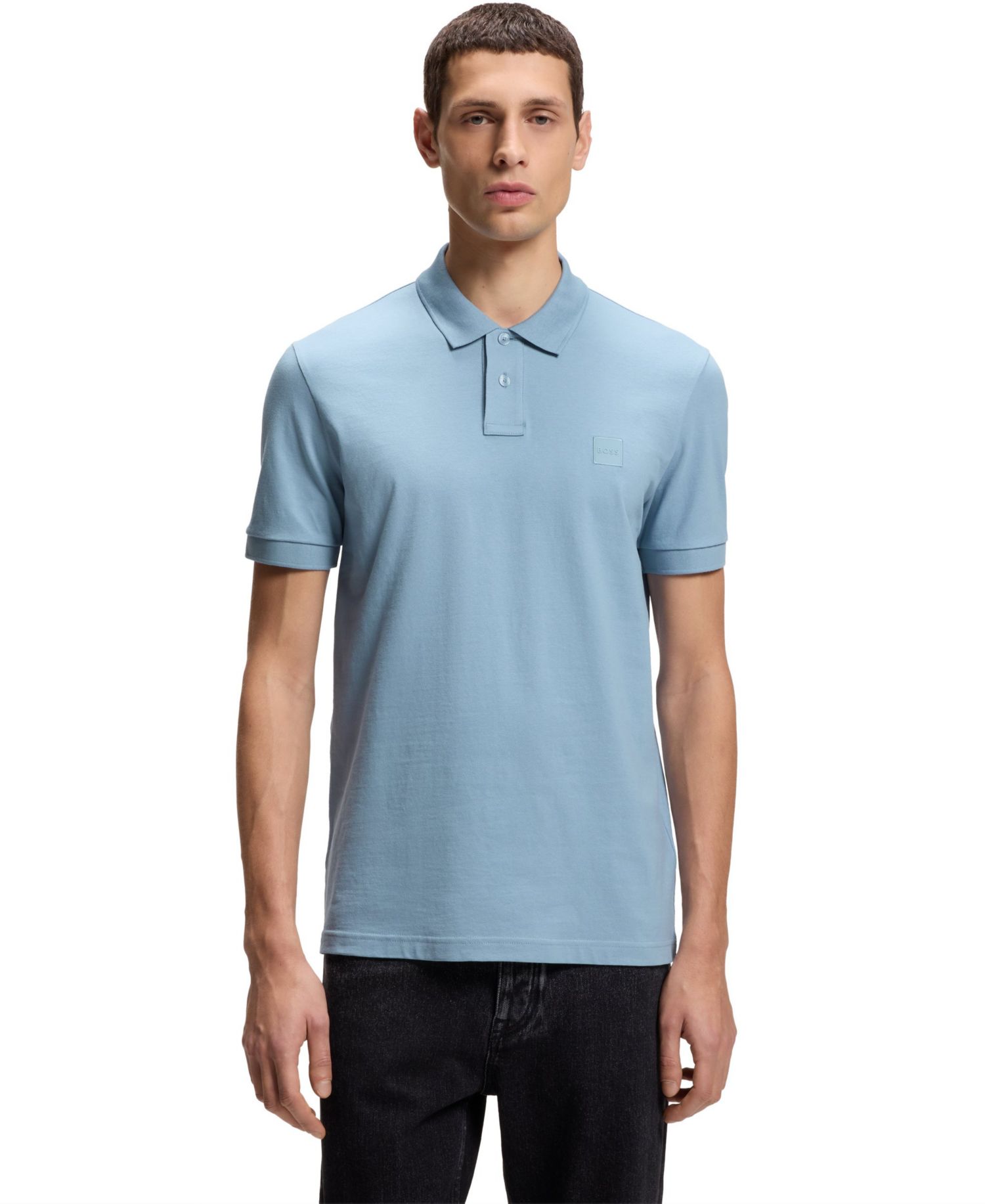 Men's Stretch-Cotton Slim-Fit Polo Shirt