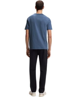 Men's Slub-Cotton Logo Detail T-Shirt