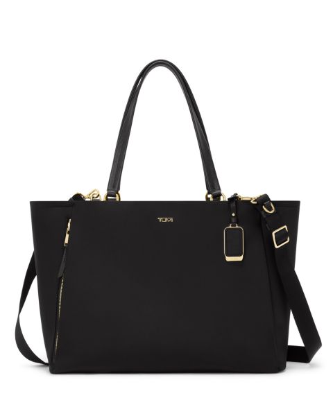 Сумка TUMI Voyageur Valetta Large Tote, цвет: Чёрный / Золотой