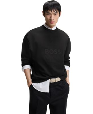 Men's Cotton Terry Oversized-Fit Logo Sweatshirt