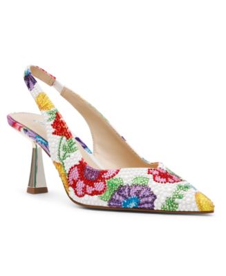 blue by betsey johnson molly rhinestone slingback dress flats Blue Floral Two-Piece Set main image 0