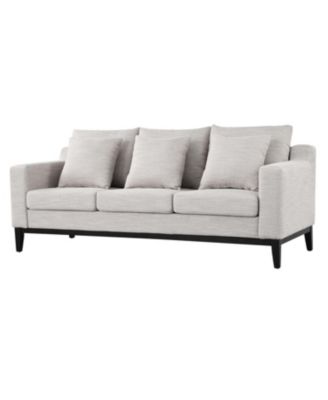 Mira Comfy 3-seat Sofa with Wooden Legs, Modern for Living Room and Study