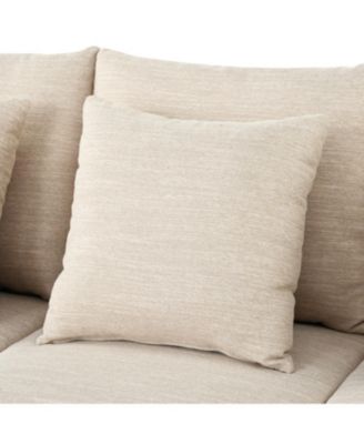 Streamdale  Furniture Mira Comfy 3-Seat Sofa with Wooden Legs, Modern Style for Living Room or Study