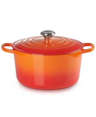 Signature Enameled Cast Iron 6.5-Quart Deep Round Dutch Oven