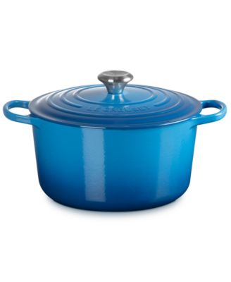 Signature Enameled Cast Iron 6.5-Quart Deep Round Dutch Oven