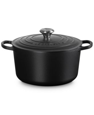 Signature Enameled Cast Iron 6.5 Quart Deep Round Dutch Oven