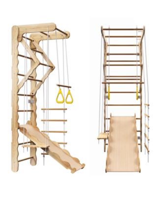 Toddler Climbing Toys Indoor Kids Pikler Triangle Set Foldable Indoor Ladder Climbing Gym Climber