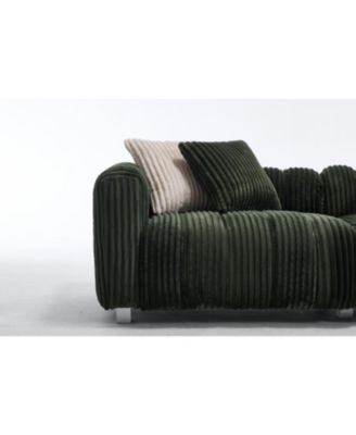 114" Corduroy Three-Seater Sofa & Durable