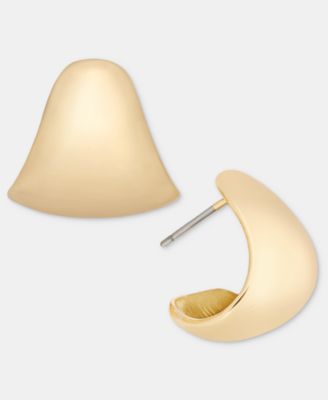 Gold-Tone Graduated Small Hoop Earrings, 0.79"