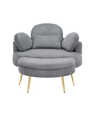 Streamdale 43" Grey Comfortable Chair - Meeting, Living, Bedroom
