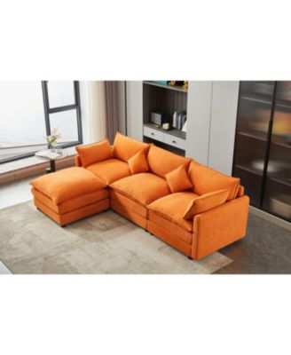 Modular 3-Seater L-Shaped Sectional Sofa