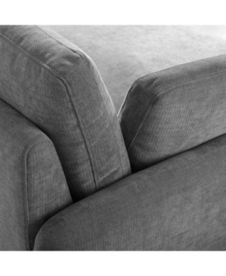 Oversized Chenille Sofa Chair - Wide Deep Seat, Modern Armchair