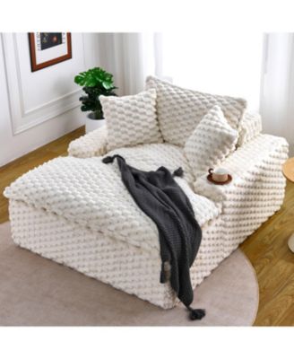 51" Comfort Sofa w/ 2 Pillows & Backrest