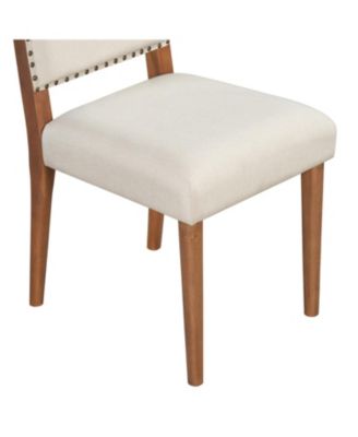 5-Piece Round Dining Set- Table & 4 Upholstered Chairs