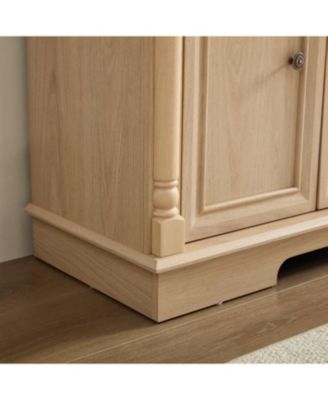  Farmhouse Kitchen Storage Cabinet, Roman Column Coffee Bar/Wine Cooler