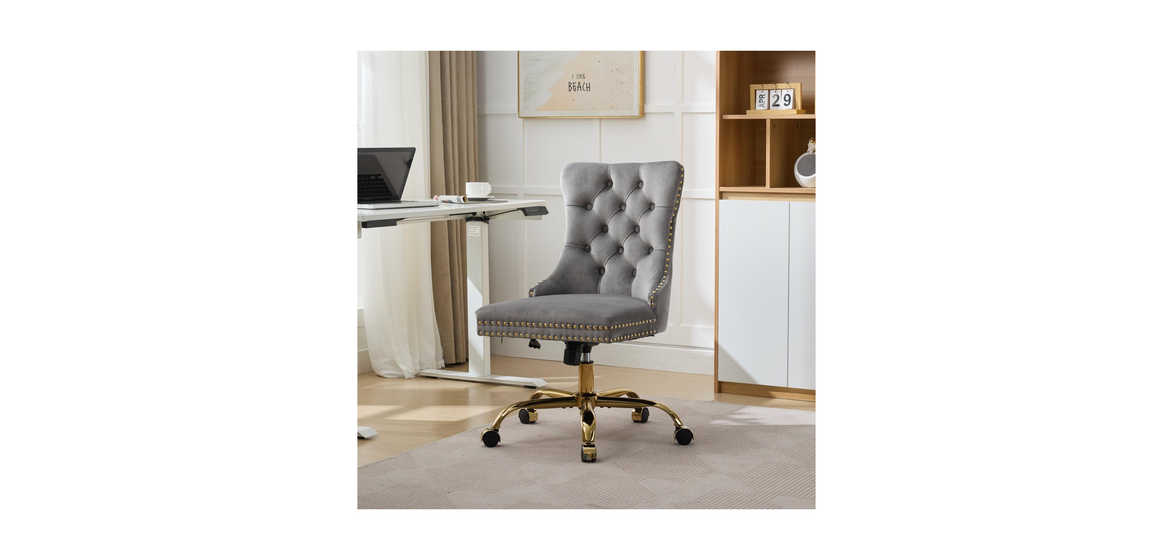Streamdale Furniture A&A Modern Velvet Home Office Chair