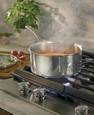 EverLast Stainless Steel Covered Tri-Ply Clad, 3QT Covered Stock and Saucepan