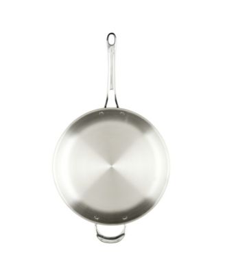 EverLast Stainless Steel 12.5" Tri-Ply Clad Covered Frying Pan