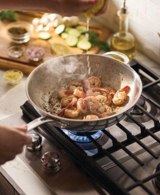 EverLast Stainless Steel 12.5" Tri-Ply Clad Stir Fry Pan