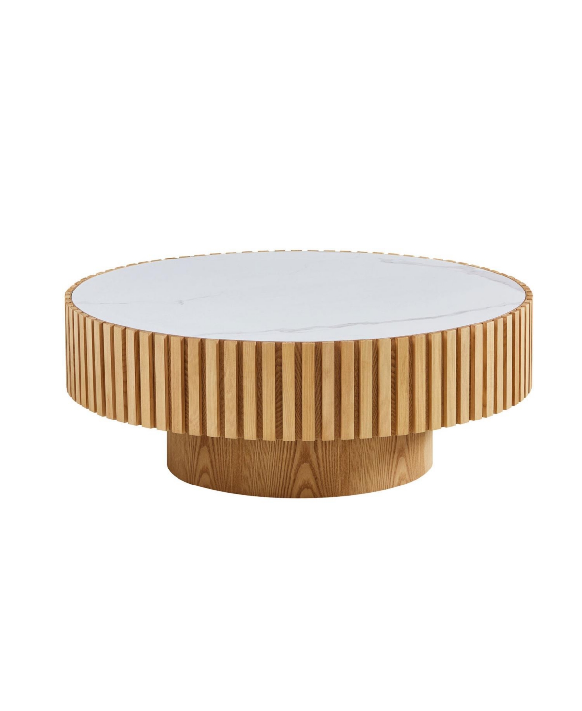 Streamdale Furniture Nesting Round Sintered Stone Coffee Table