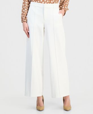 Women's High-Rise Straight Wide-Leg Pants