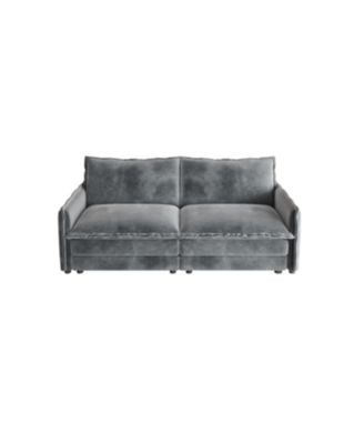 Corduroy Loveseat Sofa with Pillows
