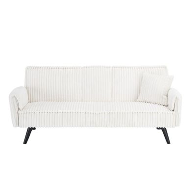 Streamdale Minimalist style, straight-line corduroy sofa suitable for sitting and lying in the living room and bedroom