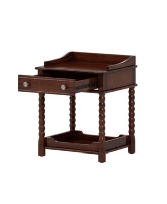 Nightstand with Drawer & Shelf